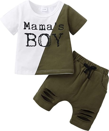 18 Months Boy Clothes Toddler Baby Boy Clothes Summer Mamas Boy Outfits Cotton Bermuda Shorts Set Playwear Cute 24 Month Boy Clothes