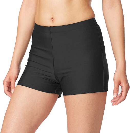 BALEAF Women's Basic High Waisted Boy Short Swim Bikini Tankini Bottom with Liner