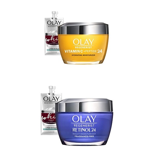 Olay Regenerist Vitamin C + Peptide 24 Brightening Face Moisturizer.