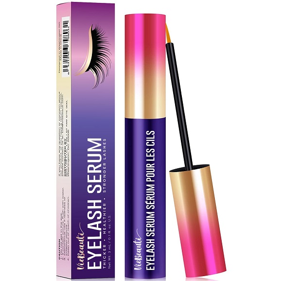 Premium Eyelash Growth Serum and Eyebrow Enhancer by VieBeauti, Lash boost Serum for Longer, Fuller Thicker Lashes & Brows (3ML)