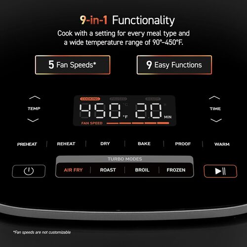 COSORI TurboBlaze 6.0-quart Air Fryer in Dark Gray