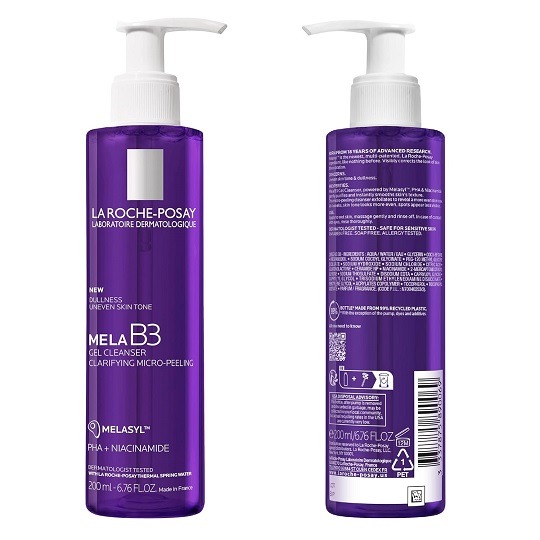 La Roche-Posay Mela B3 Gel Cleanser front bottle view