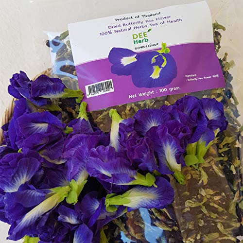DEEHerb Premium Organic Dried Butterfly Pea Flower 100 grams