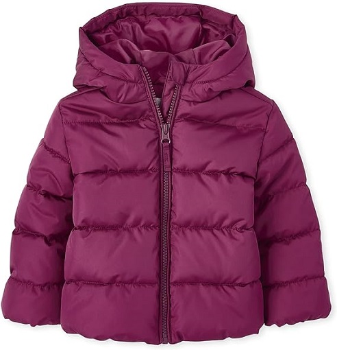 A warm and cozy puffer jacket for toddlers, perfect for outdoor activities in all weather conditions