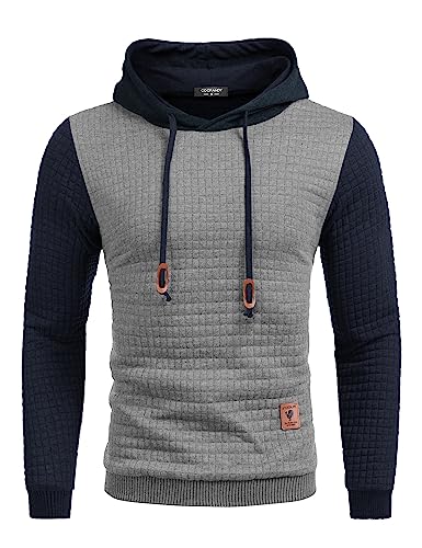 Mens Fashion Hoodies Sweatshirt Casual Long Sleeve Hooded Sweaters Pullover Winter Clothes for Men By COOFANDY