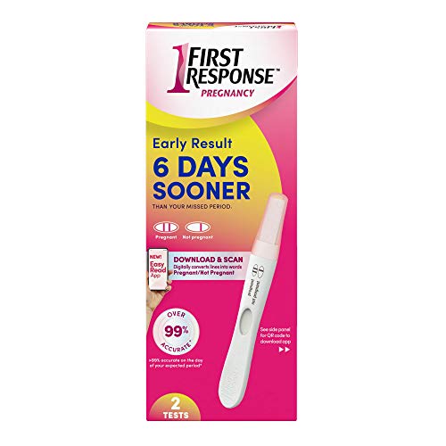 First Response Early Result Pregnancy Test, 2 Pack (Packaging & Test Design May Vary)