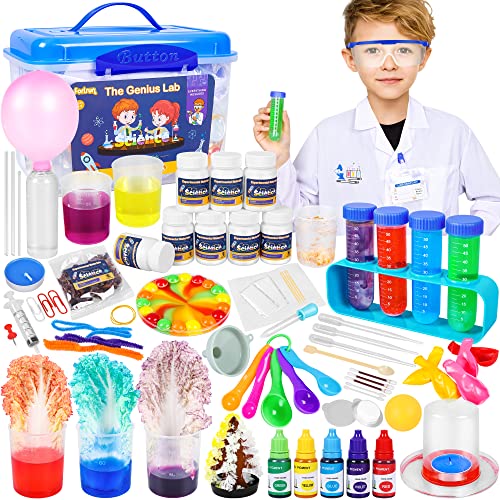 Science Kits for Kids,56 Science Lab Experiments,DIY STEM Educational Learning Scientific Tools for 3 4 5 6 7 8+ Years Old Boys Girls Kids Toys Gift