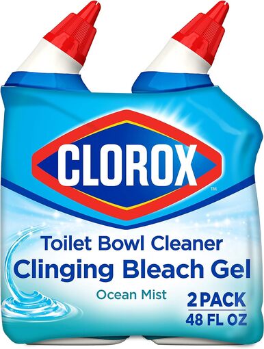 Clorox Toilet Bowl Cleaner Gel - Ocean Mist, 24 oz bottles
