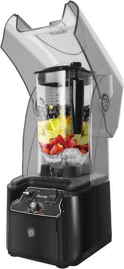 Professional Commercial Blender With Shield Quiet Sound Enclosure 2200W Industries Strong