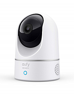 eufy Security Solo IndoorCam P24, 2K, Pan & Tilt, Indoor Security Camera, Wi-Fi Plug-in Camera, Human & Pet AI, Voice Assistant Compatibility, Night Vision, Motion Tracking, HomeBase not Compatible