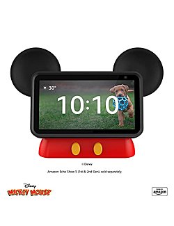 Made for Amazon, Disney Mickey Mouse-inspired Stand for Amazon Echo Show 5 Compatible with Echo Show 5 (1st and 2nd Gen)