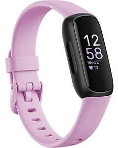 Fitbit Inspire 3 Health & Fitness Tracker with Stress Management, Workout Intensity, Sleep Tracking, 24/7 Heart Rate and more, Lilac Bliss/Black, One Size