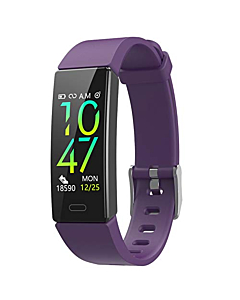 ZURURU Fitness Tracker with Blood Pressure Heart Rate Sleep Health Monitor, Waterproof Activity Tracker with Step Calorie Counter Pedometer for Walking for Women & Men (Purple)