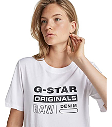 G-Star Raw Women's Slim Fit T-Shirt Raw Graphic Logo 