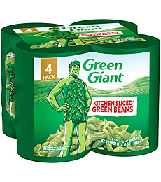 Green Giant Kitchen Sliced Green Beans, 4 Pack of 14.5 Ounce Cans
