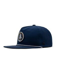melin Coronado Anchored Hydro, Performance Snapback Hat, Water-Resistant Baseball Cap for Men & Women, Navy