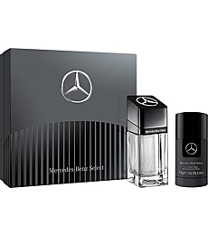 Mercedes-Benz Select - Men's Curated Gift Set Duo In Iconic Original Elegant Scent Select - Includes Eau De Toilette Spray And Deodorant Stick - Woody Aromatic Notes Of Spice And Citrus - 2 Pc