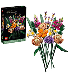 LEGO Icons Flower Bouquet 10280 Artificial Flowers, Set for Adults, Decorative Home Accessories, Mother's Day Gift, Gift for Her and Him, Botanical Collection