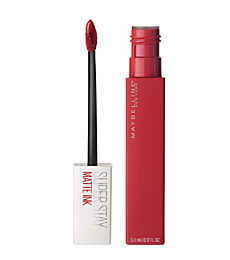 Maybelline New York Super Stay Matte Ink Liquid Lipstick, Long Lasting High Impact Color, Up to 16H Wear, Pioneer, Blue Red, 0.17 fl.oz