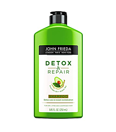 John Frieda Detox and Repair Shampoo, 8.45 Ounce Shampoo with Nourishing Avocado Oil and Green Tea