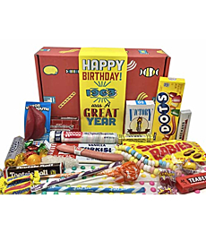 RETRO CANDY YUM ~ 1963 60th Birthday Gift Box Nostalgic Candy Assortment from Childhood for 60 Year Old Man or Woman Born 1963 Jr
