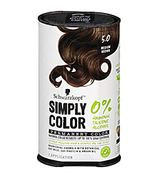 Schwarzkopf Simply Color Permanent Hair Color, 5.0 Medium Brown