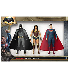 NJ Croce Batman Vs Superman Action Figure Boxed Set, Multicolor, 8"