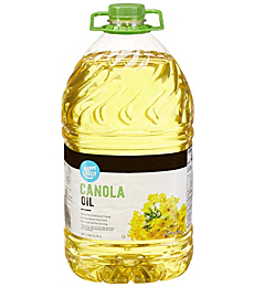 Amazon Brand - Happy Belly Canola Oil, 1 gallon (128 Fl Oz)