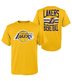 Outerstuff Los Angeles Lakers Youth Slogan Back Print T-Shirt (as1, Alpha, l, Regular, Large) Yellow