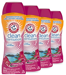 Arm & Hammer In-Wash Scent Booster, Tropical Paradise, 24 oz, Pack of 4