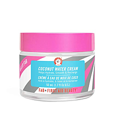 First Aid Beauty Hello FAB Coconut Water Cream – Lightweight, Oil-Free Face Moisturizer – 1.7 oz.
