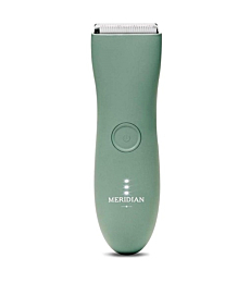 Meridian - The Trimmer - Electric Body & Pubic Hair Trimmer - Waterproof and Cordless for Wet/Dry Use - Painlessly Remove Hair to Feel Fresh Down There - for Men & Women - 90 Min Battery Life - Sage