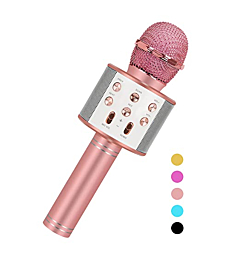 Niskite Kids Toys for 7 8 9 10 Year Old Girls Microphone,Christmas Birthday Gifts for 6-12 Years Old Girl, Karaoke Microphone for Kids Toddler, Girls Toys for Teen Girl Gifts