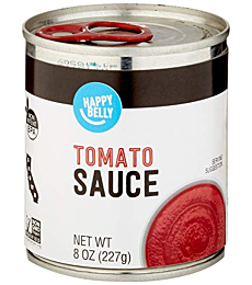 Amazon Brand- Happy Belly Tomato Sauce, 8 Ounce