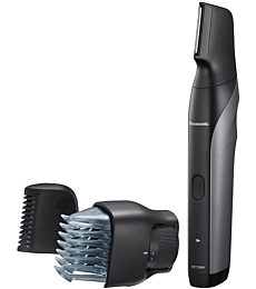 Panasonic Body Groomer for Men and Women, Unisex Wet/Dry Cordless Electric Body Hair Trimmer with 2 Comb Attachments, Multi-Directional Shaving in Sensitive Areas - ER-GK80-S (Silver)