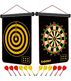 RaboSky Magnetic Dart Board for Kids - Outdoor Sports Toy for Boys 8-10-12, Cool Birthday Gift Ideas for 6 7 8 9 10 11 12 13 Year Old Boys Teenage Girls Adult