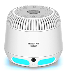 White Noise Machine, elesories Sound Machines with 10-Color Baby Night Light & Wireless Speaker, 24 Soothing Sounds for Sleeping Adults Kids, Portable Sleep Machine for Nursery Office Home Travel Gift
