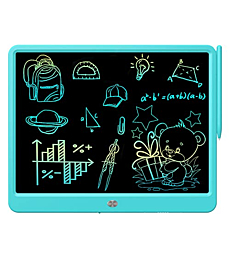 FLUESTON LCD Writing Tablet 15 Inches Colorful Screen Drawing Pad, Doodle and Scribbler Boards for Kids, Electronic Educational Learning Toys for 3 - 12 Year Old Boys
