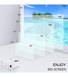 2023 Mini Projector, 9500 lumens Multimedia Home Theater Video Projector
