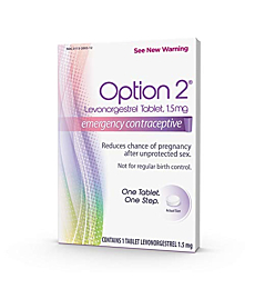 Option 2 Levonorgestrel Tablet, 1.5 mg, Emergency Contraceptive, 1 Tablet