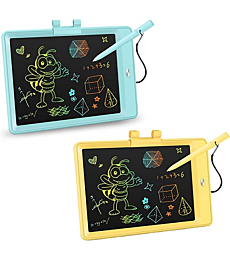 KOKODI 2 Packs 10 Inch Colorful Toddler Doodle Board Drawing Tablet