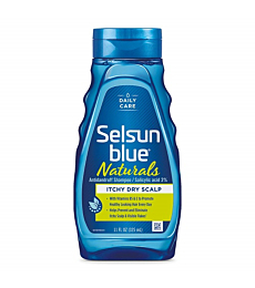 Selsun Blue Naturals Itchy Dry Scalp Anti-dandruff Shampoo, 11 fl. oz., Extra-Hydrating Formula Plus Vitamins B5 & E, Salicylic Acid 3%
