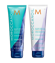 Moroccanoil Blonde Perfecting Purple Shampoo and Conditioner Bundle
