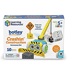 Learning Resources Botley Crashin' Construction Challenge, Accessory Set, Kids Coding, Construction Set, STEM Toy, Ages 5+ (Botley Not Included)