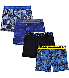 DC Comics Boys' Big Justice League MultiCharacter Underwear Multipacks, BMAthleticBxrBr4pk, 6