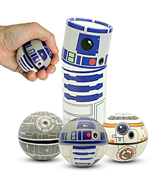 NINOSTAR StarWar Stress Balls Set - Pop Fidget Toy for Kids and Adults, Stress Relief Fidget, Anti Stress Squeeze Toy - Use for Play/Decor/Help Relieve Stress/Improve Concentation and Focus