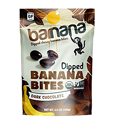 Barnana Organic Chewy Banana Bites - Dark Chocolate - 3.5 Ounce (Pack of 1)