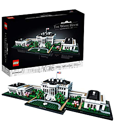 LEGO Architecture Collection: The White House 21054 Model Building Kit, Creative Building Set for Adults, A Revitalizing DIY Project and Great Gift for Any Hobbyists (1,483 Pieces)