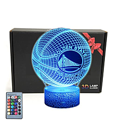 Basketball 3D Illusion Desk Lamp Room Decor Night Light,16 Colors,Bedroom Decorations Toys X'Mas Gifts Ideas for Dad,Men,Kids,Boys,Girls,Teens