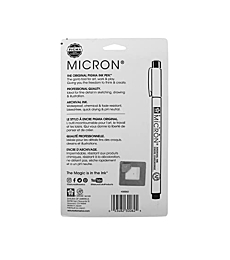 Sakura Pigma 30062 Micron Blister Card Ink Pen Set, Black, Ass't Point Sizes 6CT Set